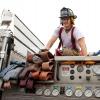 Waterbury Fire Fighter on Truck